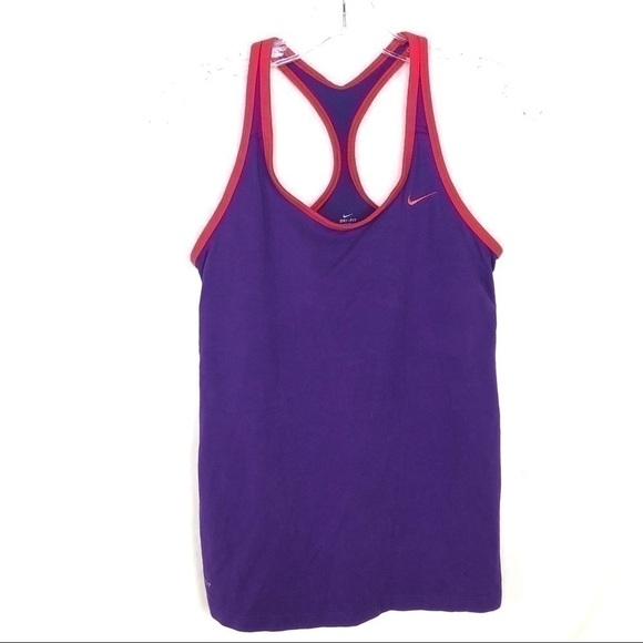 Nike Tops - Nike Dri-Fit Racerback Tanktop Built-In Sports Bra
